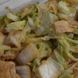 我が家の常備菜！白菜と油揚げの炒め物